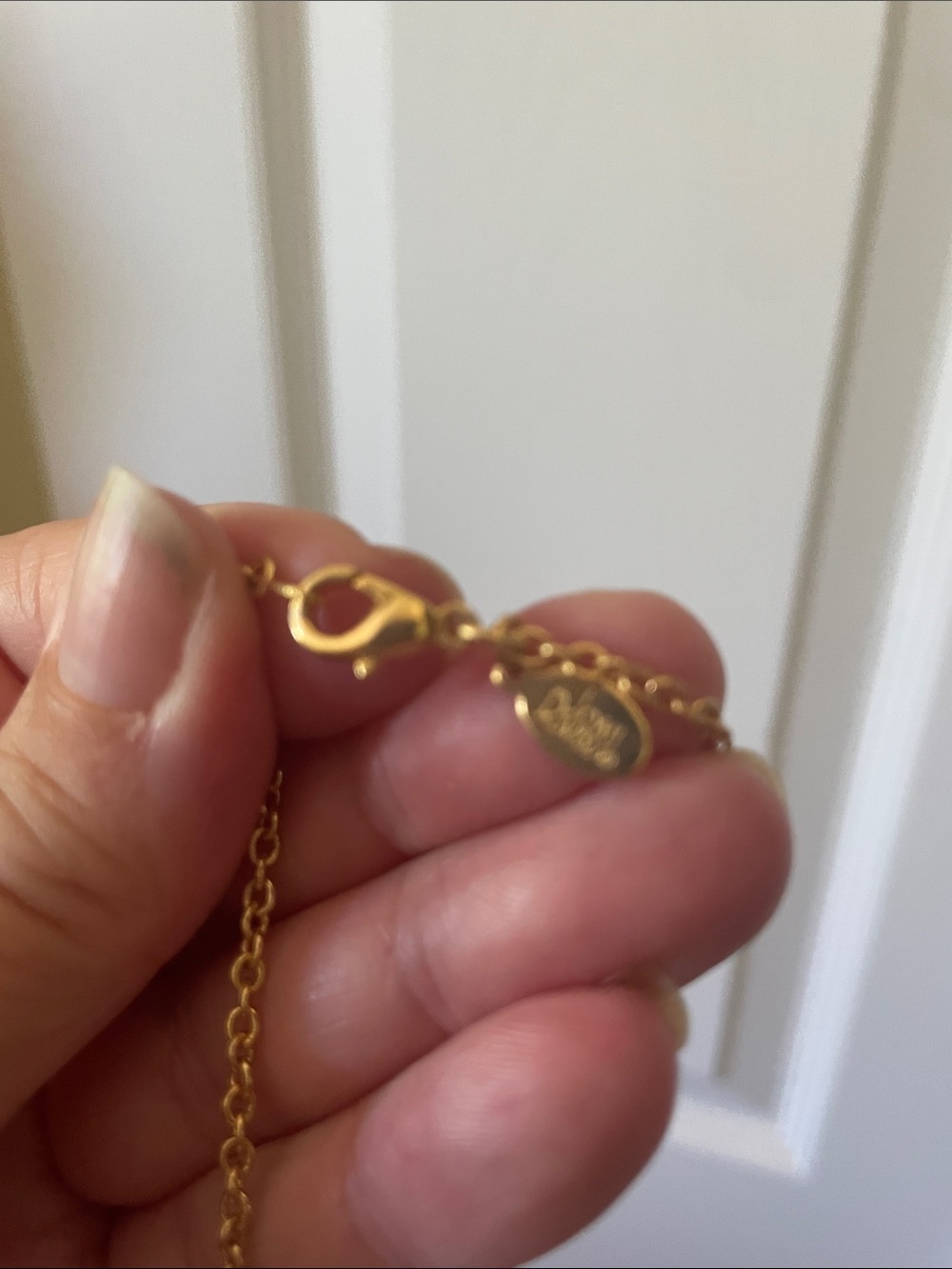 Joan Rivers Gold Faberge charm necklace  nwot - Picture 2 of 4